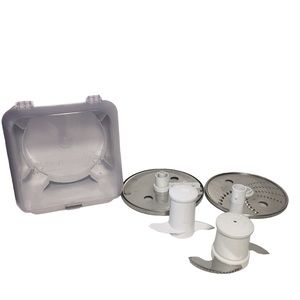 Kitchen Aid Food Processor Attachments W/ Storage Container blades
